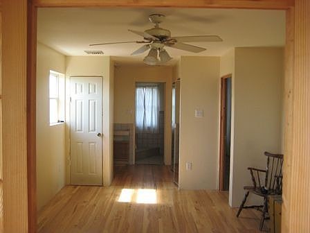 view from suite to bathroom