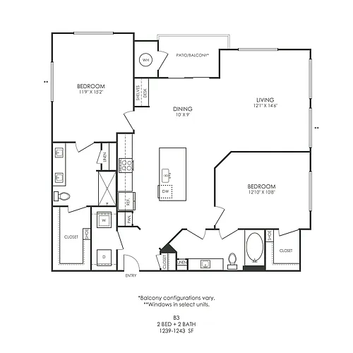Floor plan B3