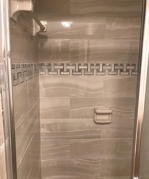 Brand new tiled bathrooms