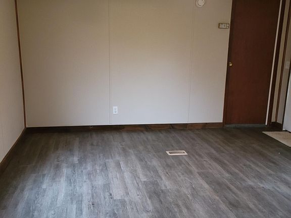 Living Room with new plank flooring