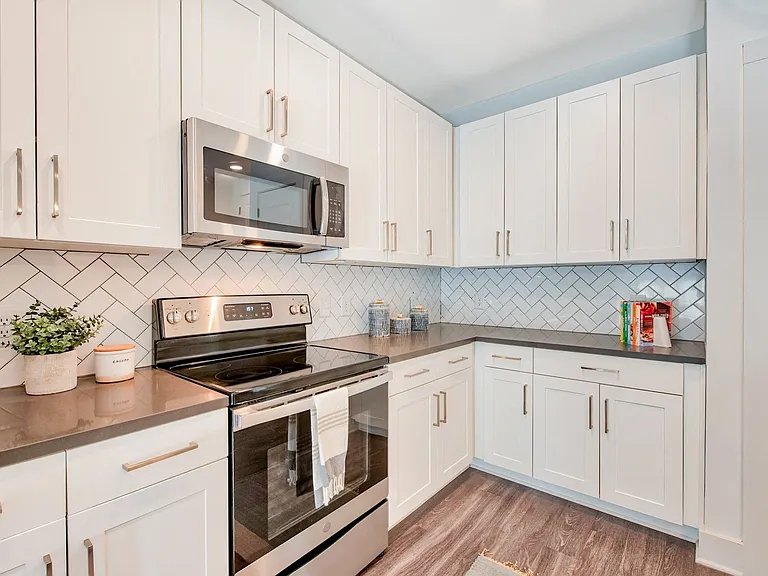 Sleek and elegant stainless steel appliances