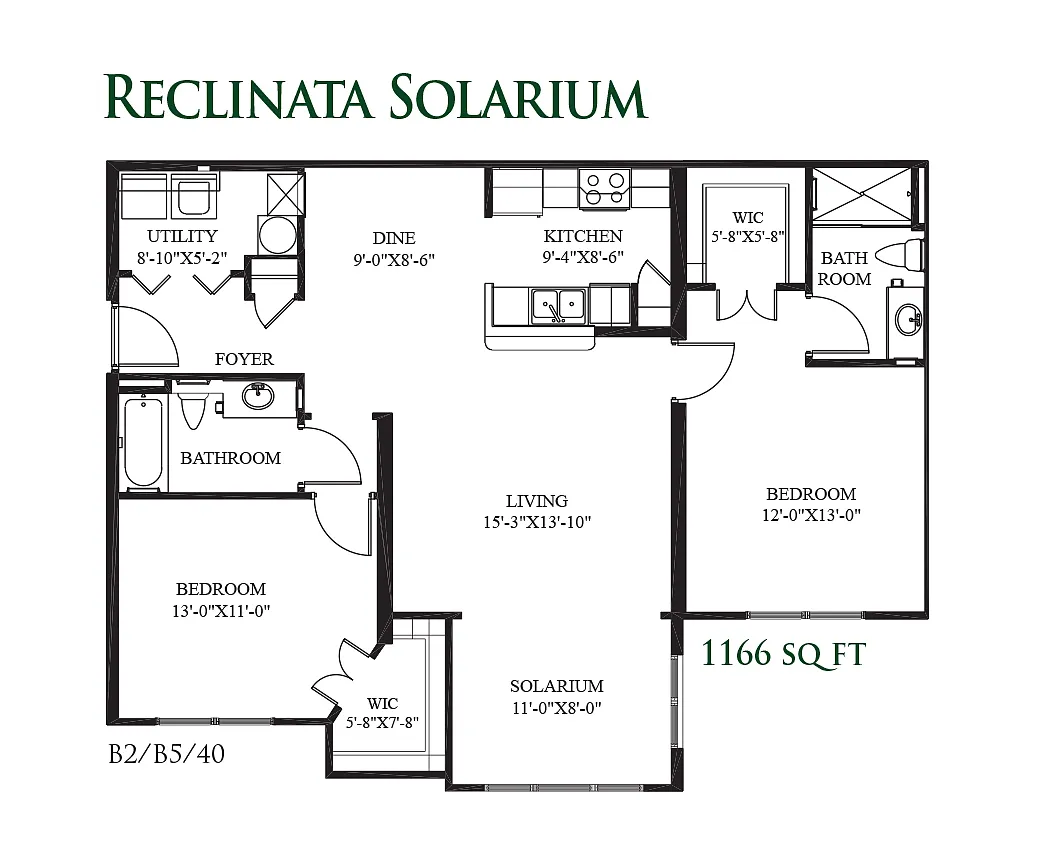 Floor plan Reclinata Solarium