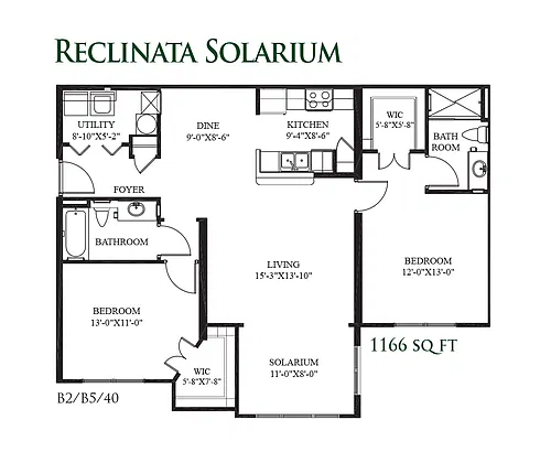 Floor plan Reclinata Solarium