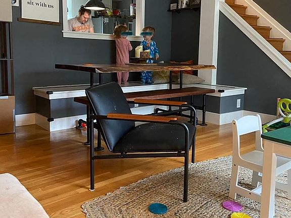 Main level living/dining space