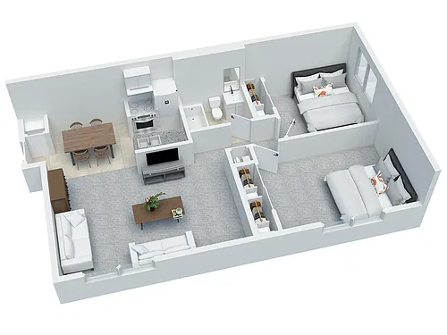 Floor plan Two Bedroom