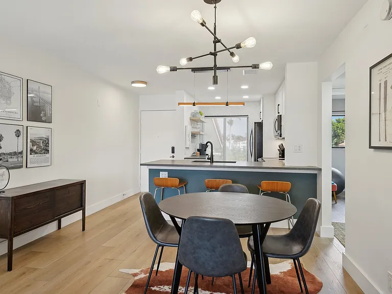 Bright, open dining/living concept.