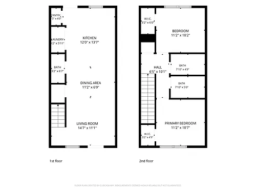 Floor plan Two Bedrooms
