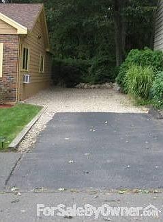 Southeast side, 62 foot driveway