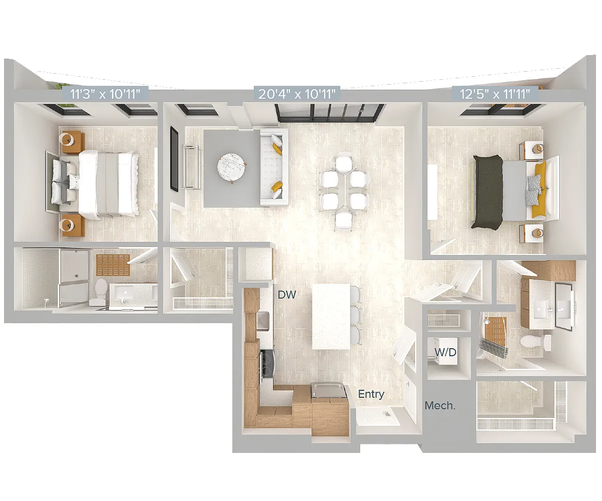 Floor plan B7