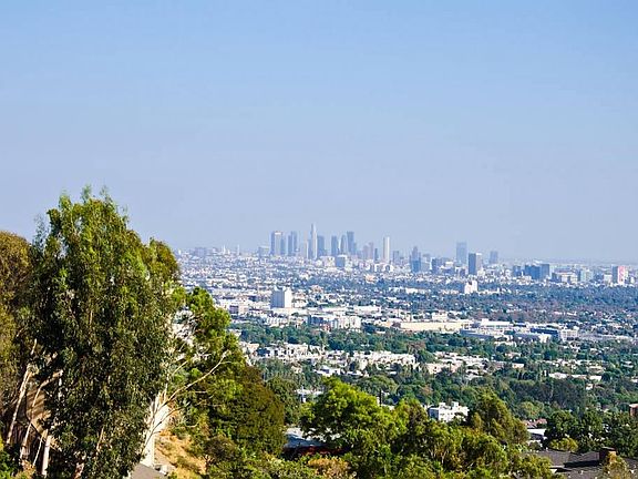 LA Downtown view from terrace located at the end of the lot