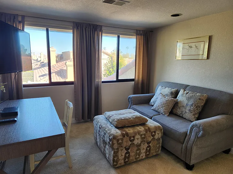Office with pull out couch bed