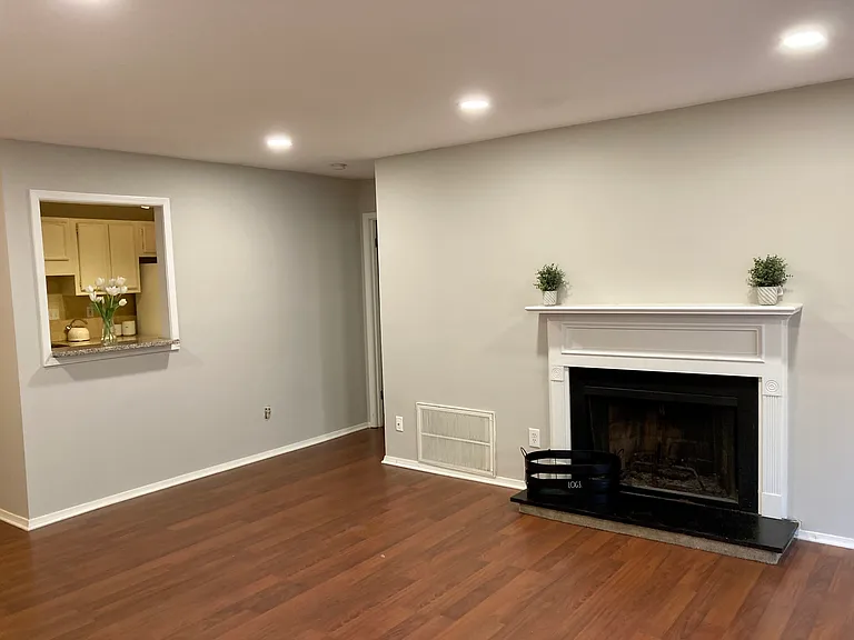 Living room with LVP floor