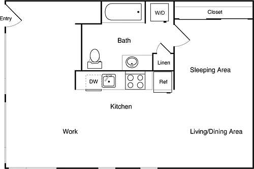 Floor plan Live Work B