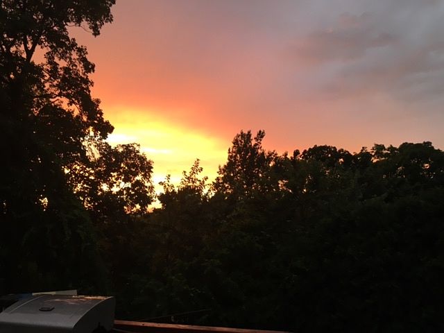 Sunset from deck 