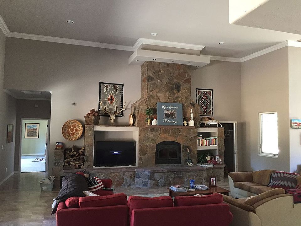 Great room with fireplace