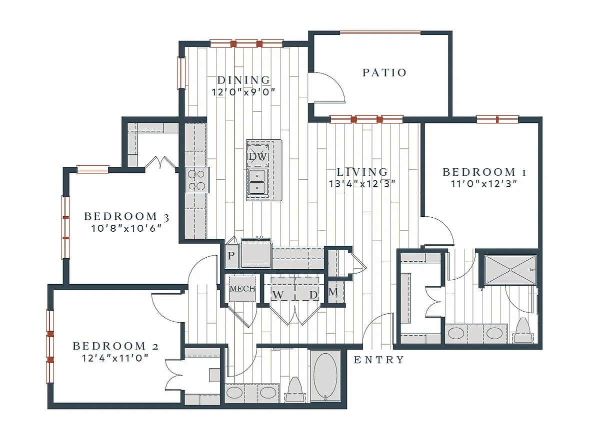 Floor plan C1-1278