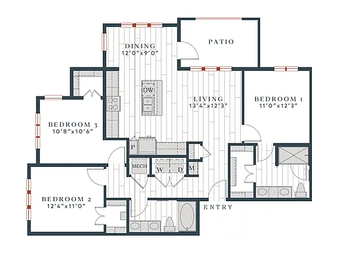 Floor plan C1-1278