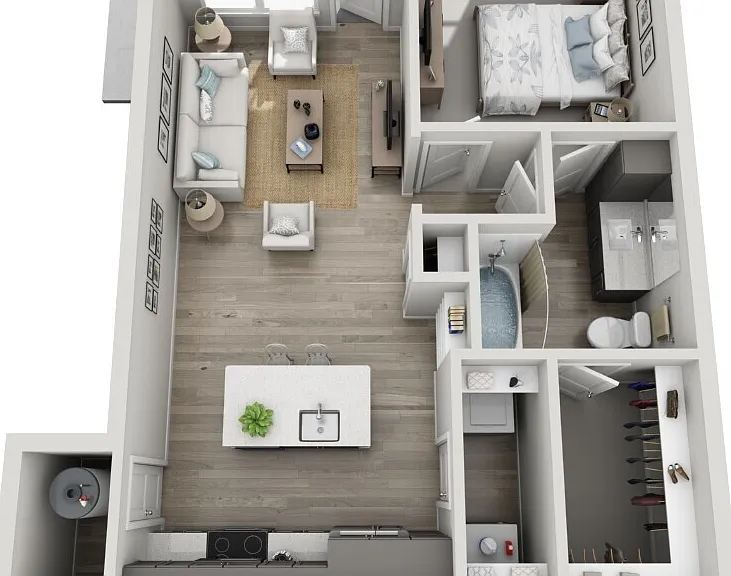 Novel Lockwood Glen - A3-L - 1 Beds - 1 Baths - 731 Sq. ft.