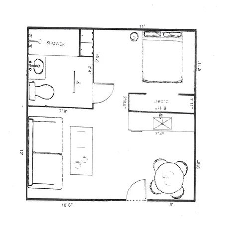 Floor plan Atrium Apartments