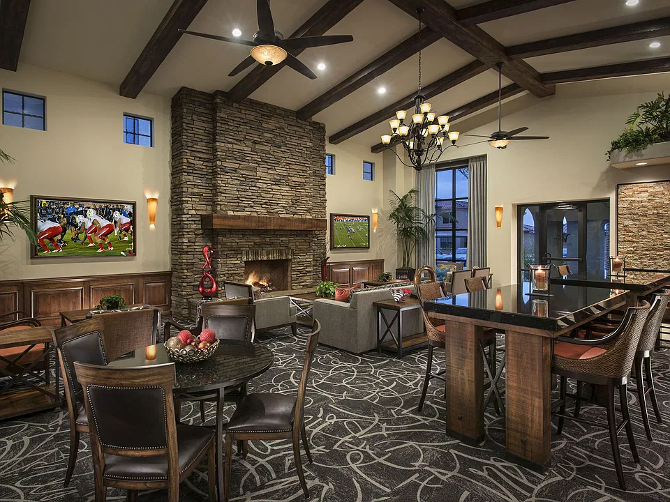 Come inside and socialize in the clubhouse