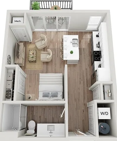 Floor Plan 0BR C | Seasons at Hoffman Estates | Apartments in Hoffman Estates, IL Floor Plan 0BR C | Seasons at Hoffman Estates | Apartments in Hoffman Estates, IL