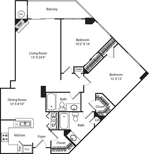 Floor plan D4 (Penthouse)