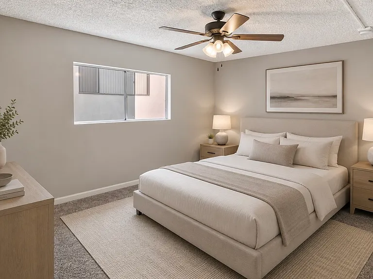 Virtually Staged Bedroom