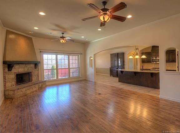 Living area open to kitchen