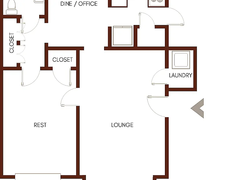 Floor Plan (Huntington Arms) - Unit H3 Floor Plan (Huntington Arms) - Unit H3