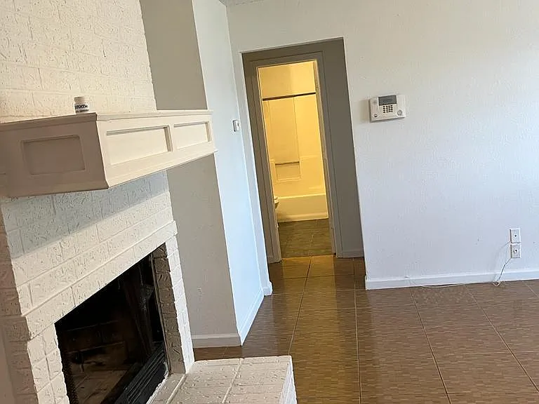 Living room and guest bathroom