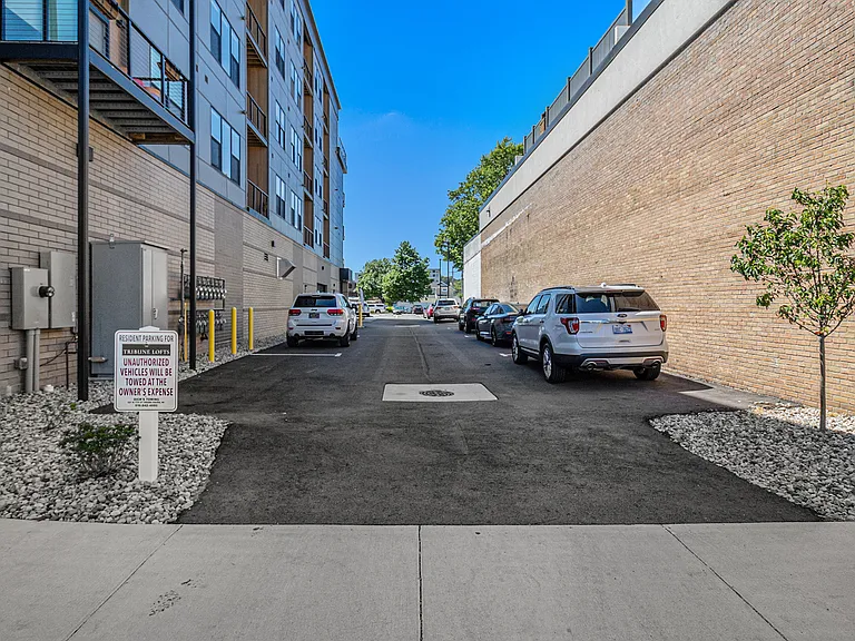 The Tribune Lofts - Private Parking Lot