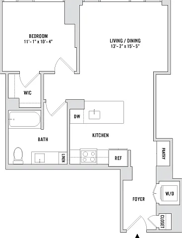 One Bedroom A2 - 722 Sq. Ft. - Residences 4210-5510 One Bedroom A2 - 722 Sq. Ft. - Residences 4210-5510
