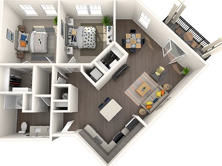 2 Bedroom | 1 Bath | 1024 SF 2 Bedroom | 1 Bath | 1024 SF
