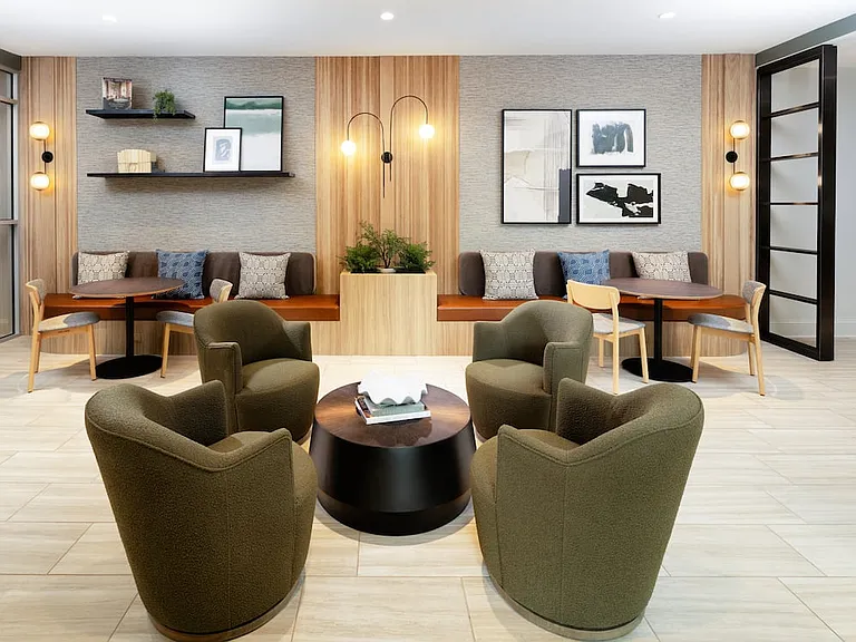Lobby with lounge seating