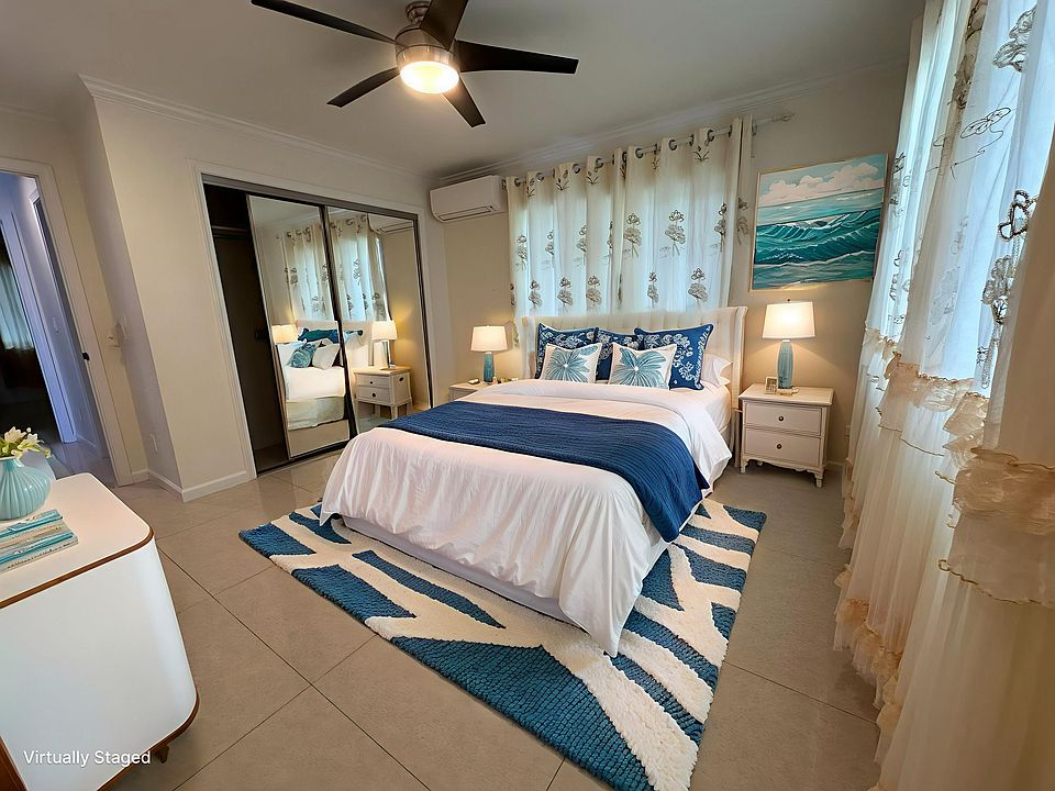 bedroom with virtual staging
