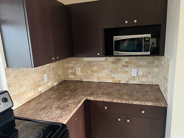 Microwave and food preparation space