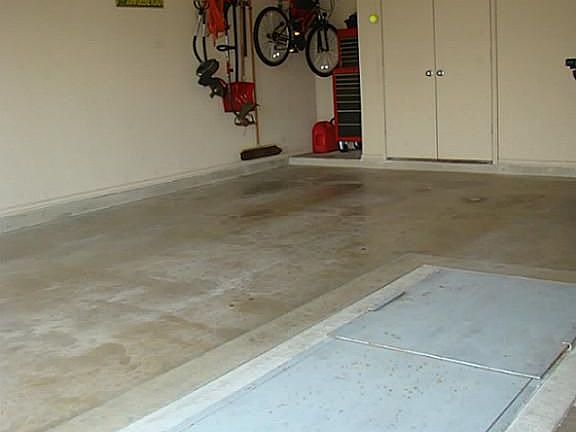 Storm Shelter in Garage Floor