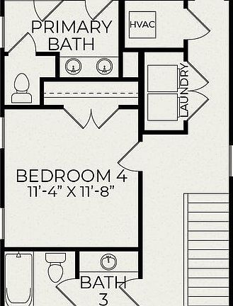 Second Floor optional 4th bedroom