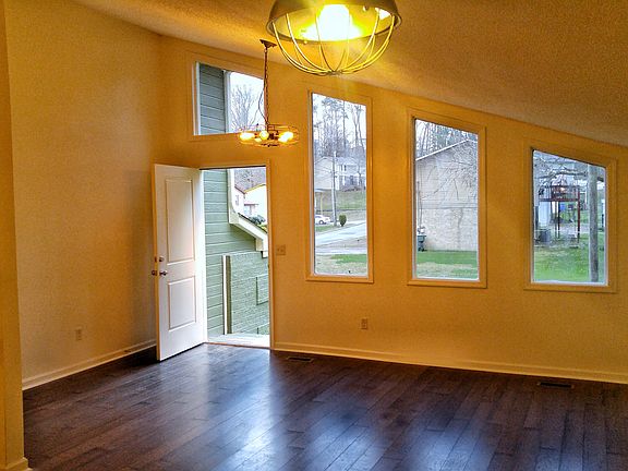 Front door. Living room