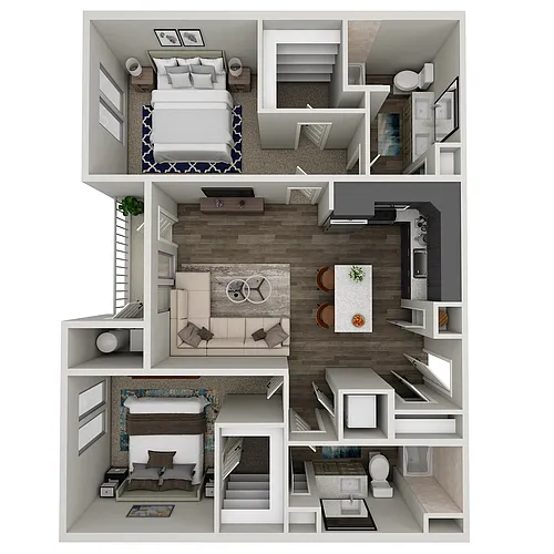 Floor plan 2x2-1168
