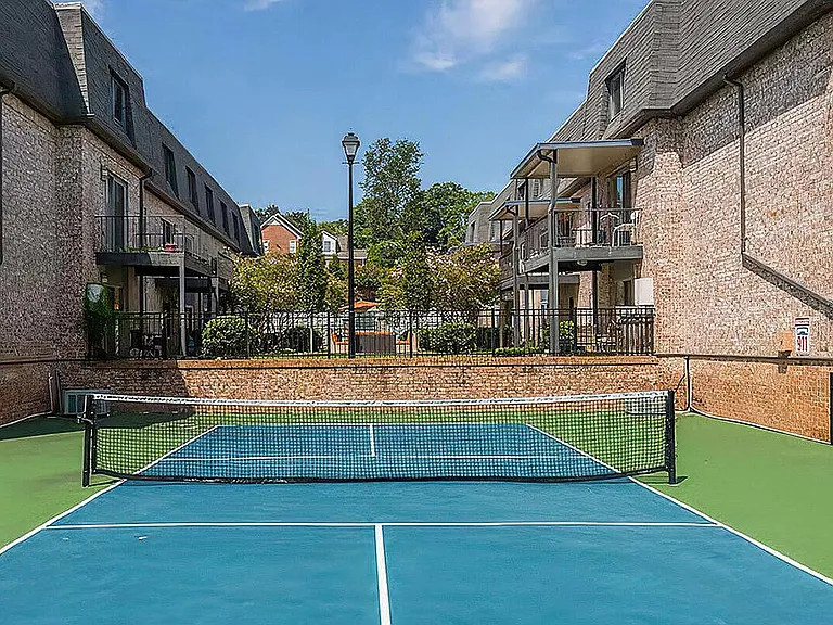 Experience leisure at home with this beautifully situated tennis court.