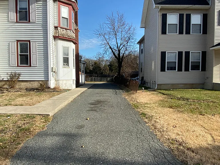Driveway entrance to private parking
