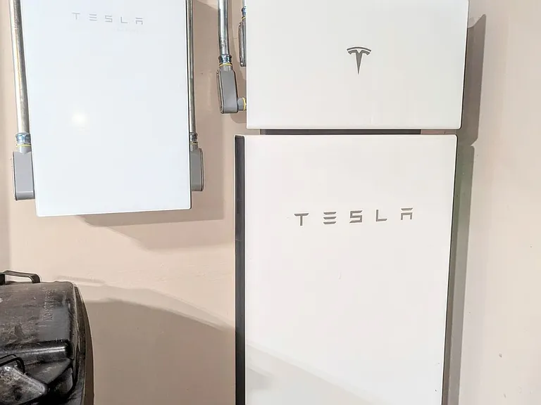 Backup (powerwall) for electricity, entire home solar system on roof reducing monthly bills significantly.