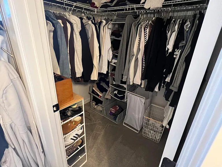 Walk-in closet.