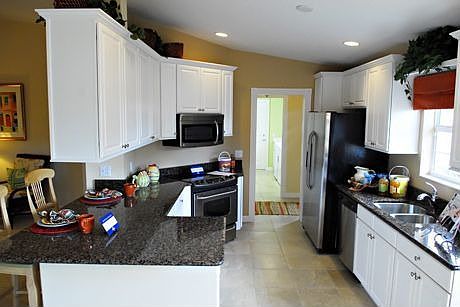 Capri III kitchen with white cabinet upgrade