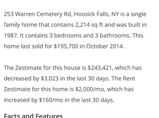 253 Warren Cemetery Rd, Hoosick Falls, NY 12090