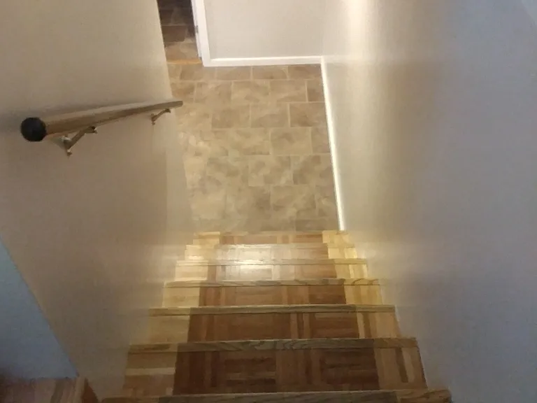 Stairs heading down to basement