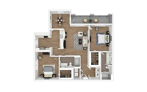 Floor plan Riverwalk - Renovated