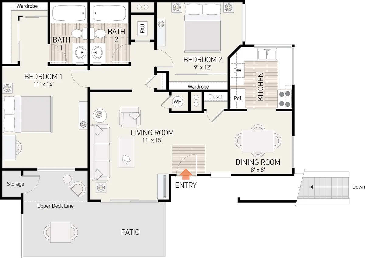 Floor plan Plan D