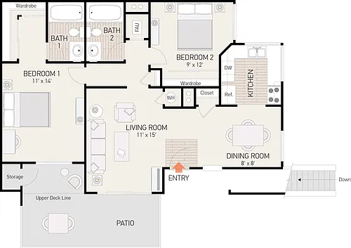 Floor plan Plan D